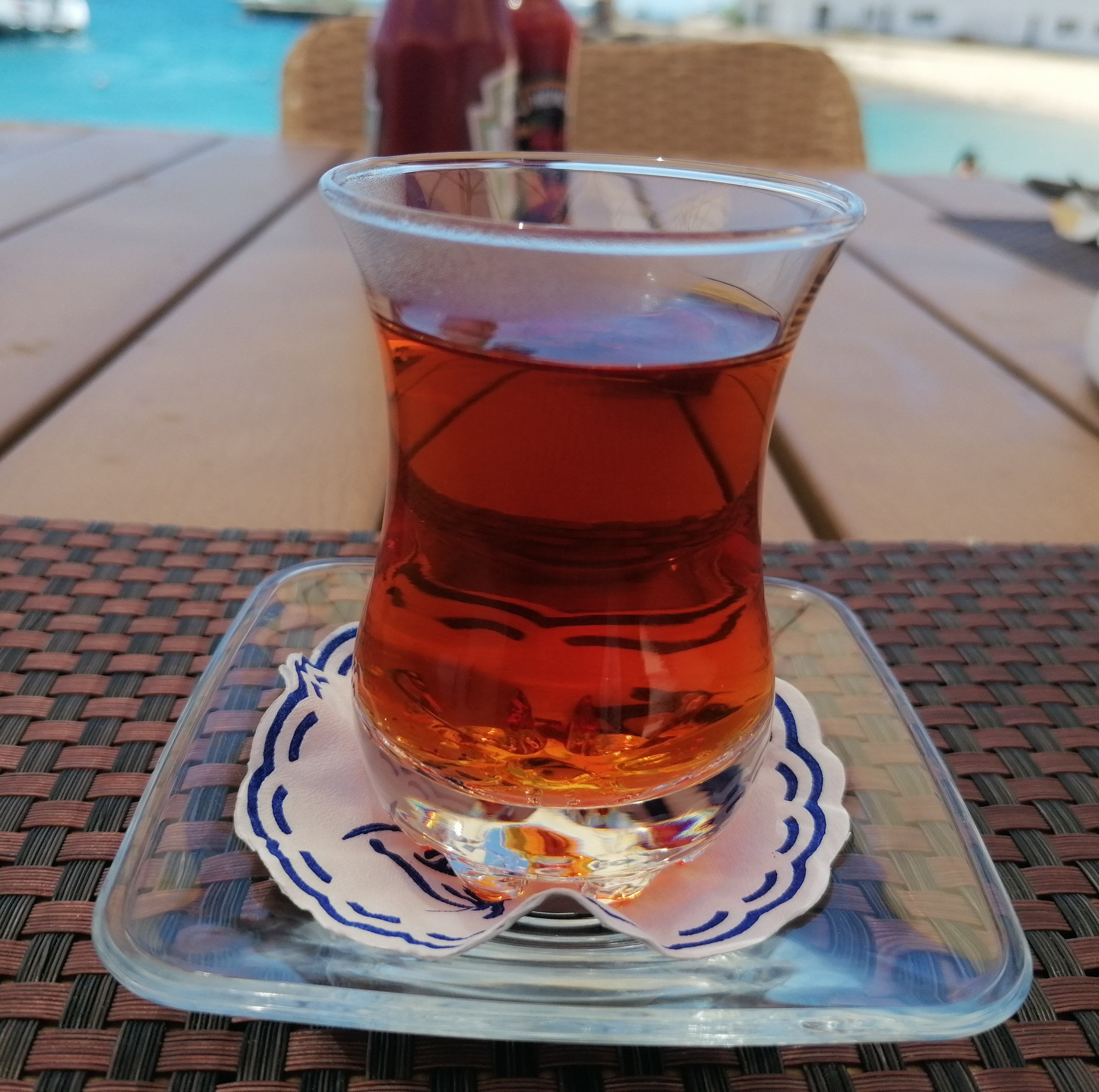 Egyptian tea by the sea